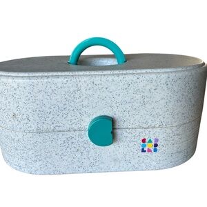 Caboodles Speckled Cosmetic Case with Teal Handle